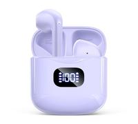 KTGEE Écouteurs sans fil Bluetooth 5.3, 40 heures de lecture, écouteurs stéréo avec écran LED, étui de chargement IPX7, écouteurs intra-auriculaires étanches avec micro pour téléphone, tablette