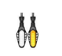 KTGVTPBHBW indicateur direction Clignotant De Moto Universel 12V 2 En 1 Lampe Virage Dynamique 10mm(Yellow-white)