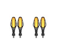 KTGVTPBHBW indicateur direction Clignotant De Moto Universel 12V 2 En 1 Lampe Virage Dynamique 10mm(2 pair yellow)