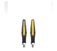 KTGVTPBHBW indicateur direction Pour Bajaj Pour Pulsar 200 NS Pour Pulsar200 RS/200 AS Pneus 12LED 10MM Moto Clignotant Lampe Signaux Lumière Ambre Eau Qui Coule(2 Pcs)