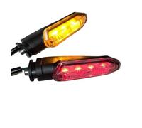 KTGVTPBHBW indicateur direction Pour CB125R 150R CRF250L LED Dynamique 12V Double Couleur Lumière Diurne Clignotant De Moto(2pcs red amber)