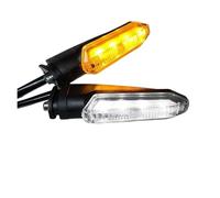 KTGVTPBHBW indicateur direction Pour CB125R 150R CRF250L LED Dynamique 12V Double Couleur Lumière Diurne Clignotant De Moto(2pcs white amber)