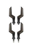 KTGVTPBHBW indicateur direction Universel 12V LED Pour Moto Feu Arrière Clignotant Dynamique(4 Pcs-Amber Blue)