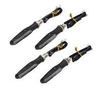 KTGVTPBHBW indicateur direction Universel 4 Pièces Moto Clignotants Séquentiels LED Clignotant Eau Qui Coule Lumières Clignotantes Indicateurs D'arrêt Arrière Signal Étanche(4PCS)