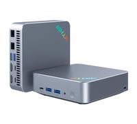 KTHIN Mini PC de bureau 13e génération Core i5-1340P (jusqu'à 4,6 GHz), 16 Go de RAM DDR5 512 Go SSD, double LAN/triple affichage/USB 4.0/WiFi 6/BT5.2/VESA Mount, Micro PC de jeu pour entreprise