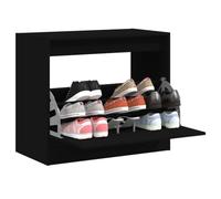 KTHLBRH Armoire à Chaussures Compacte avec Tiroir Rabattable 3 Niveaux en Bois d'Ingénierie Résistant à l'Humidité pour Espaces Étroits, Dessus Robuste pour Objets Décoratifs