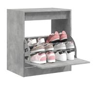 KTHLBRH Armoire à Chaussures Compacte avec Tiroir Rabattable 3 Niveaux en Bois d'Ingénierie Résistant à l'Humidité pour Espaces Étroits, Surface Lisse et Dessus Robuste pour Objets
