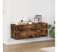 KTHLBRH Armoire à Chaussures Murale Moderne et Compacte en Bois d'Ingénierie avec 2 Compartiments et Porte Rabattable, Rangement Organisé pour Éviter l'Encombrement, Surface Lisse