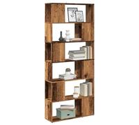 KTHLBRH Armoire à Livres Classique 6 Compartiments en Bois d'Ingénierie pour Rangement Étagère Bibliothèque, Design Épuré Surface Lisse Résistante à l'Humidité, Idéale pour Organiser