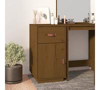 KTHLBRH Armoire à tiroirs verrouillable - Pour chambre à coucher - Marron miel - 40 x 50 x 75 cm - Bois massif de pin