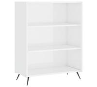 KTHLBRH Armoire de bureau, cuisine, vitrine, bibliothèque, blanc brillant, 69,5 x 32,5 x 90 cm, matériau en bois pour bureau, cave, extérieur, cuisine