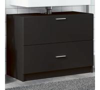 KTHLBRH Armoire de Salle de Bain avec 1 Tiroir et 1 Compartiment, Meuble sous Lavabo en Bois d'Ingénierie Durable, Surface Lisse et Résistante à l'Humidité, Facile à Nettoyer,