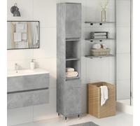 KTHLBRH Armoire de Salle de Bain avec 4 Portes et 2 Étagères, Meuble de Rangement en Bois d'Ingénierie Résistant à l'Humidité, Installation Flexible des Portes, Pieds en Fer