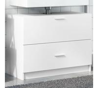 KTHLBRH Armoire de Salle de Bain avec Lavabo, Meuble de Rangement en Bois d'Ingénierie Durable, 1 Tiroir et 1 Compartiment pour Organiser Vos Essentiels, Surface Lisse et Résistante