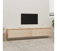 KTHLBRH Armoire murale, casier, armoire CD, convient pour chambre à coucher, salon, salle de bain, cuisine, bureau, 2 pièces. 100 x 30 x 35 cm pin massif