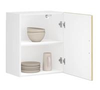 KTHLBRH Armoire murale de cuisine en bois d'ingénierie avec grand espace de rangement pour assiettes et casseroles, armoire murale avec porte pour organisation et économie d'énergie