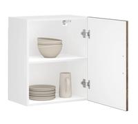 KTHLBRH Armoire murale de cuisine en bois d'ingénierie avec grand espace de rangement pour assiettes et casseroles, armoire murale avec porte pour organisation et économie d'énergie