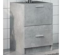 KTHLBRH Armoire pour lavabo avec tiroir et compartiment, meuble de salle de bain en bois d'ingénierie résistant à l'humidité, surface lisse pour un nettoyage facile et un grand espace