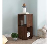 KTHLBRH Armoire rotative en bois à 360 degrés, étagère de rangement multifonction pour décoration, plantes et jouets, meuble fonctionnel et compact pour l'intérieur