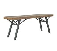KTHLBRH Banc de jardin, sièges de terrasse, convient pour meubles de terrasse, véranda, extérieur, jardin, terrasse, véranda, piscine, balcon, 120 cm en bois massif d'acacia