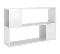 KTHLBRH Bibliothèque Blanc brillant 100 x 24 x 63 cm Étagères décoratives en bois Étagère à livres de bureau Étagère pour salon Étagères pour la chambre à coucher pour bureau, salon, chambre à coucher