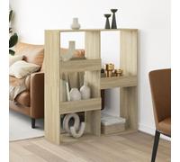 KTHLBRH Bibliothèque classique à 5 compartiments en bois - Meuble de séparation stable avec une haute résistance à l'humidité et une surface lisse pour livres, magazines, DVD