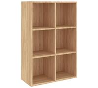 KTHLBRH Bibliothèque de salon, étagère à livres et décorations, commode, chêne Sonoma, 66 x 30 x 97,8 cm, en bois, pour livres, salon, bureau, bureau