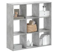 KTHLBRH Bibliothèque robuste en bois avec 9 compartiments, séparateur de pièce pour la maison et le bureau, résistante à l'humidité et facile d'entretien