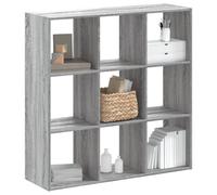 KTHLBRH Bibliothèque robuste en bois avec 9 compartiments, séparateur de pièce pour la maison et le bureau, résistante à l'humidité et facile d'entretien, étagère de rangement avec séparateurs pour