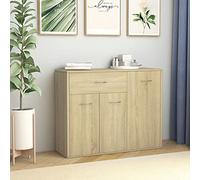 KTHLBRH Buffet en chêne Sonoma - 88 x 30 x 70 cm - En bois - Pour chambre à coucher, salle à manger, salon ou couloir