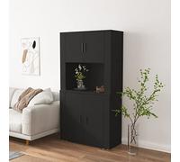 KTHLBRH Buffet Haut de Gamme en Bois d'Ingénierie avec Grand Espace de Rangement et Fixation Murale, Meuble de Salon Durable pour Organisation et Économie d'Espace,