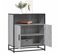 KTHLBRH Buffet moderne en bois d'ingénierie Sonoma avec structure métallique et bois d'ingénierie, grand espace de rangement pour la maison. 68 x 35 x 76 cm