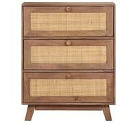 KTHLBRH Buffet polyvalent pour salon, salle à manger, 61 x 35 x 76 cm, bois de manguier massif, pour cuisine, salon, salon