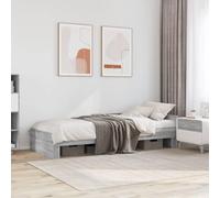 KTHLBRH Cadre de lit familial, lit double, meuble pour chambre à coucher, gris sonoma, 90 x 190 cm, matériau dérivé du bois