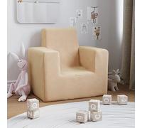 KTHLBRH Canapé pour enfant en peluche douce crème - Canapé de salon - Meubles pour canapés et canapés - Complément parfait pour votre salon ou chambre d'amis