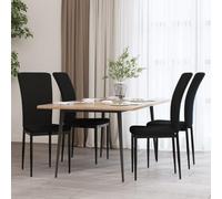 KTHLBRH Chaise de salle à manger en velours doux avec structure en bois massif et dossier rembourré, confortable et stable pour maison ou cuisine