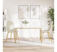 KTHLBRH Chaises de salle à manger minimalistes avec siège rembourré et pieds en chrome doré, confortables pour cuisine, salle à manger ou salon, charge jusqu'à 110 kg