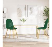 KTHLBRH Chaises de salle à manger minimalistes élégantes et confortables avec siège rembourré et pieds en chrome doré pour cuisine ou salon Charge maximale 110 kg
