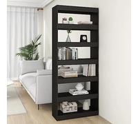 KTHLBRH Élégante bibliothèque en bois au design classique - Espace de rangement robuste pour livres, magazines, DVD et décoration, idéale comme séparateur de pièce pour le couloir et le salon