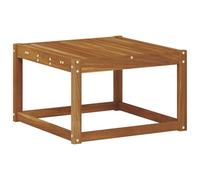 KTHLBRH Ensemble de canapés de jardin 6 pièces en acacia naturelle crème | Textilène respirant, coussins amovibles, table à lames, résistant aux agents atmosphériques