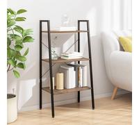 KTHLBRH Étagère à 3 étages en acier robuste avec support mural pour livres, plantes et décoration dans le salon, le bureau ou le balcon - Étagère de rangement peu encombrante avec une grande capacité