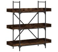 KTHLBRH Étagère à fleurs buffet pour salon, cuisine, salon, bibliothèque, 3 étagères, chêne fumé, 100 x 33 x 108,5 cm, pour cuisine, salle de rangement, extérieur, cave