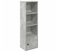 KTHLBRH Étagère à fleurs, buffet, pour salon, cuisine, salon, bibliothèque, gris béton, 31 x 24 x 102 cm, en matériau dérivé du bois, pour chambre, salon, bureau, cuisine