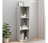 KTHLBRH Étagère à livres en bois, meuble de rangement avec 3 étagères pour salon, étagère multifonctionnelle horizontale ou verticale pour organiser