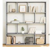 KTHLBRH Étagère Bibliothèque Moderne en Bois avec 12 Cases Spacieuses, Rangement Organisé pour Livres, DVD et Décoration, Design Épuré et Matériau Durable pour Salon et Bureau