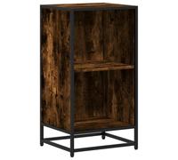 KTHLBRH Étagère de rangement - Buffet de salon - Étagère à fleurs - Bibliothèque en chêne fumé - 40 x 35 x 76 cm - Matériau du bois pour cuisine, chambre, salon, cave