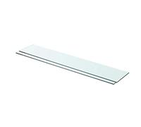 KTHLBRH Étagère murale décorative murale étagère décorative universelle 2 étagères en verre transparent 80 x 15 cm convient pour salon, chambre à coucher, bureau