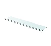 KTHLBRH Étagère murale décorative murale étagère décorative universelle 2 étagères en verre transparent 90 x 15 cm convient pour salon, chambre à coucher, bureau