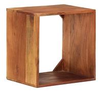 KTHLBRH Étagère murale en bois d'acacia massif avec design cube ouvert, étagère présentoir pour livres, CD et décoration de maison, facile à nettoyer et