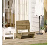 KTHLBRH Fauteuil de jardin en bois de pin massif avec dossier confortable, traitement en autoclave pour résistance aux intempéries, charme rustique pour extérieur et patio, matériau